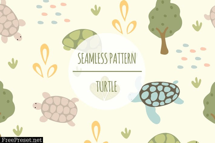 Turtle – Seamless Pattern F282TCW