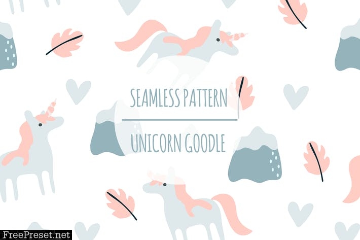 Unicorn Goodle – Seamless Pattern FBCV3HW