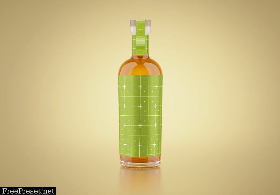 Whiskey Glass Bottle Mockup SCGFNZA