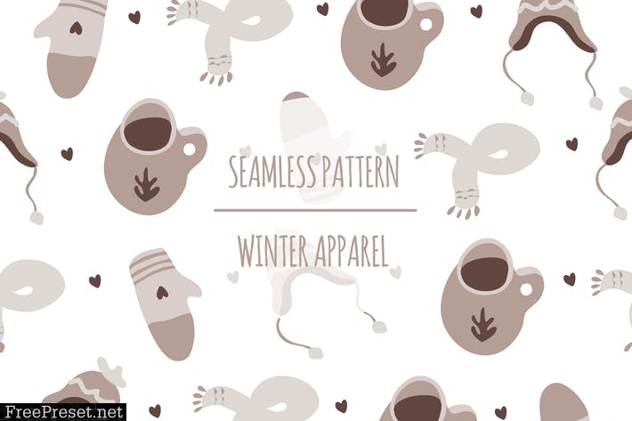 Winter Apparel – Seamless Pattern SYNWJBB