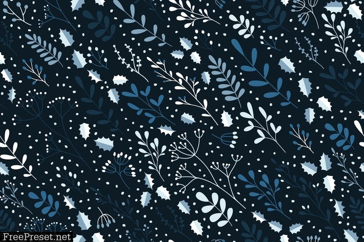 Winter Floral Pattern GKDMARR