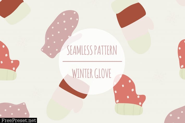 Winter Glove – Seamless Pattern SN8ZSQN