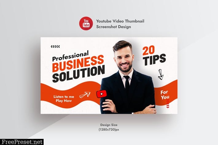 YouTube Video Thumbnail For Business Solution Tips CKAG9CG