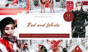 12 x Lightroom Presets Red and White 5962768