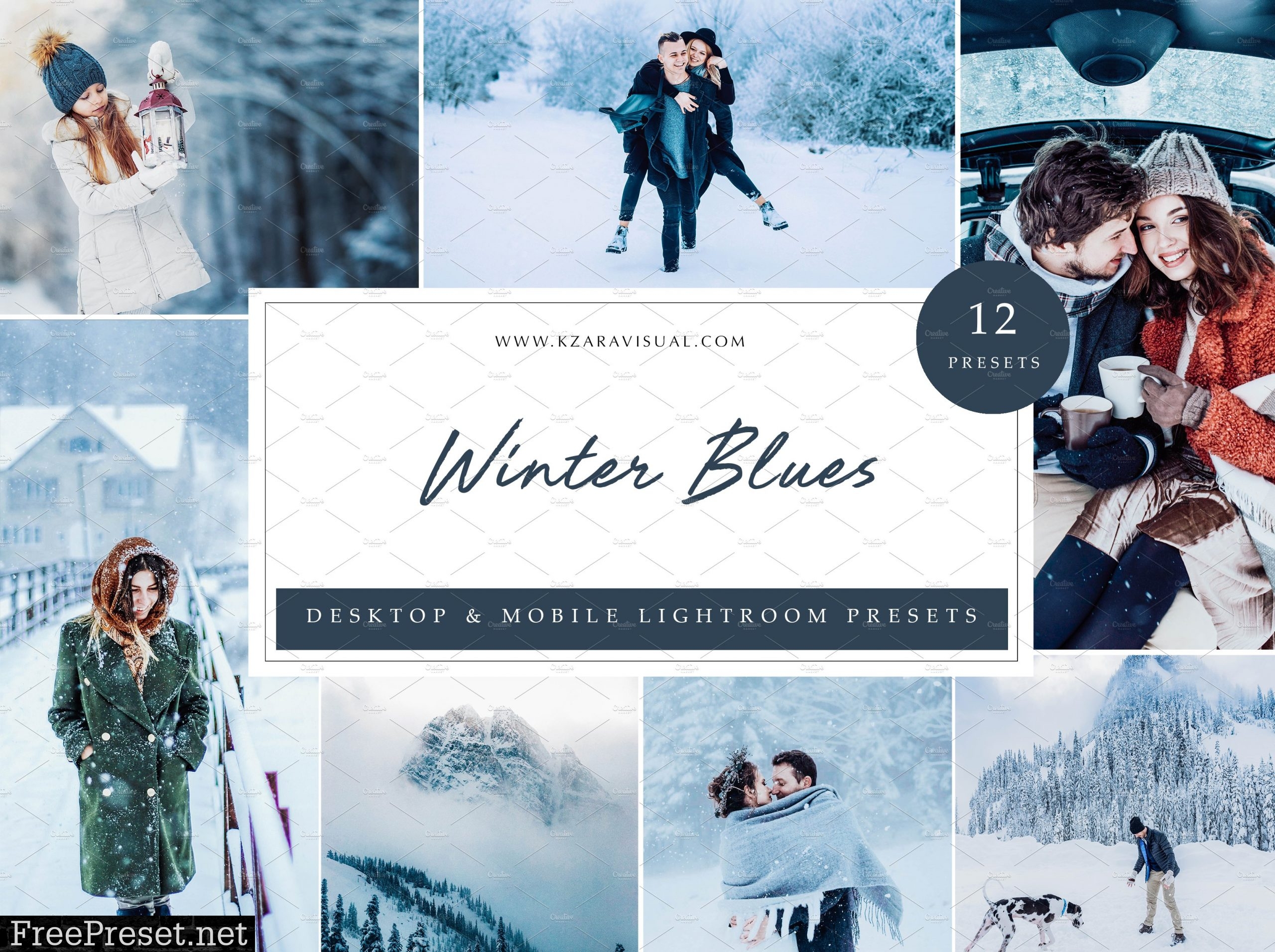 12 x Lightroom Presets, Winter Blues 5962807