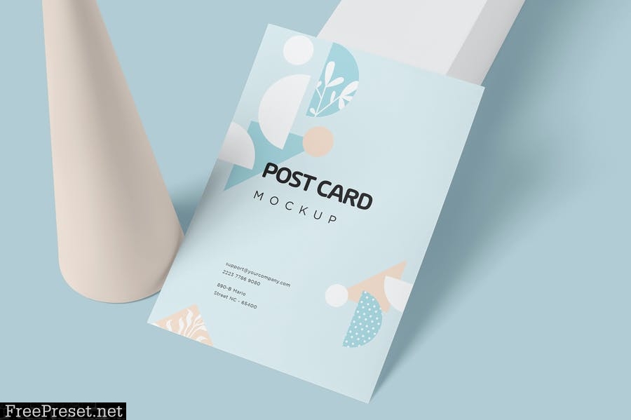 5x7 Vertical Post Card Mockups CLXHZR5