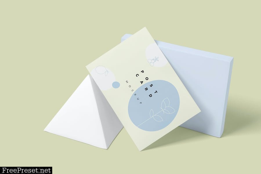 7x5 Post Card Mockups 22KA6LT