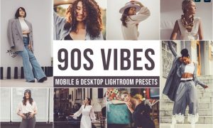 90s Vibes Mobile and Desktop Lightroom Presets