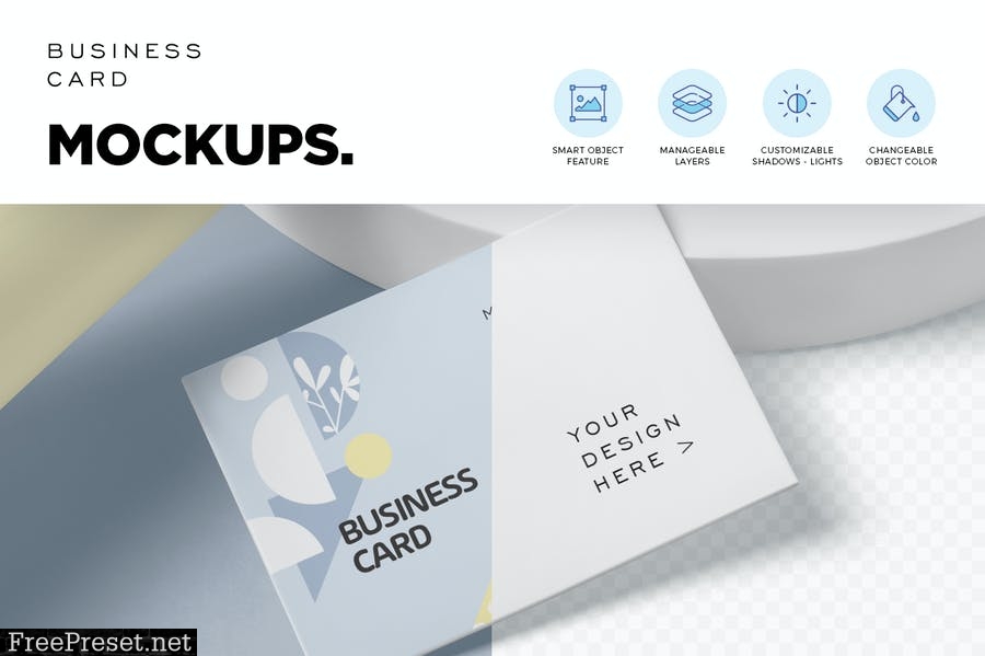 A8 Size Business Card Mockups QJT59SS