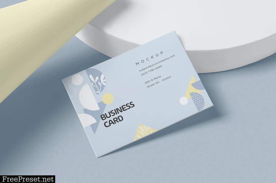 A8 Size Business Card Mockups QJT59SS