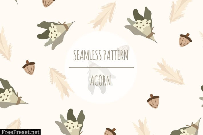 Acorn – Seamless Pattern 7FUJXQK