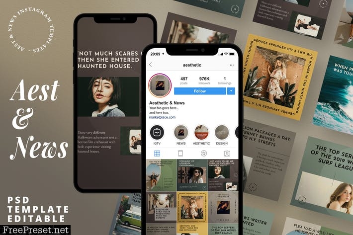 Aest News - Instagram Story & Post Media Kit 6ZLPYEP