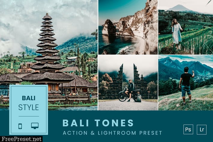 Bali Tones Action & Lightroom Preset
