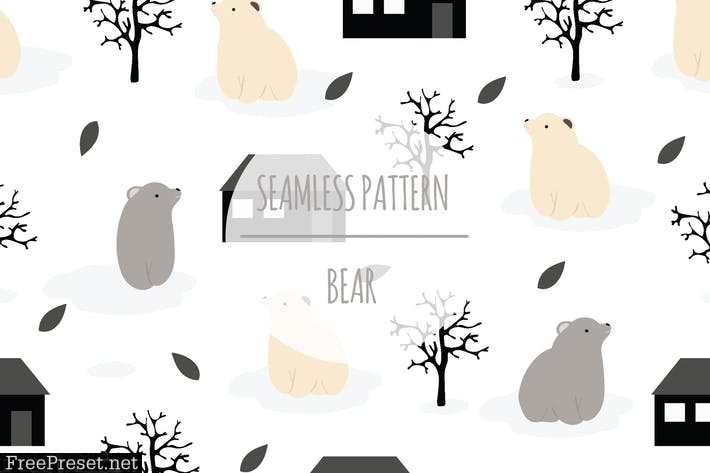 Bear – Seamless Pattern AKXURBA