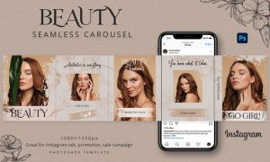 Beauty Seamless Instagram Carousel MLCG7JZ