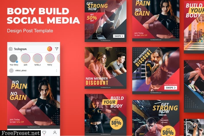 Body Insta Social Media Template JHQVA2J