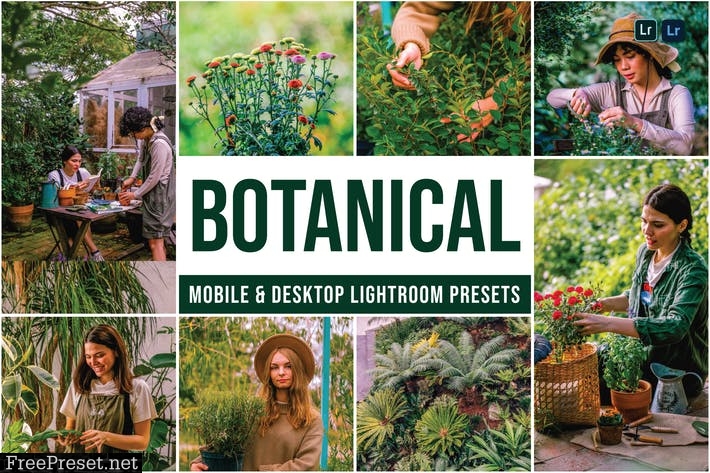 Botanical Mobile and Desktop Lightroom Presets