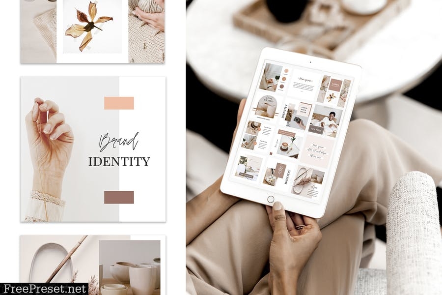 Brown Tones Instagram Templates CCYMBUL