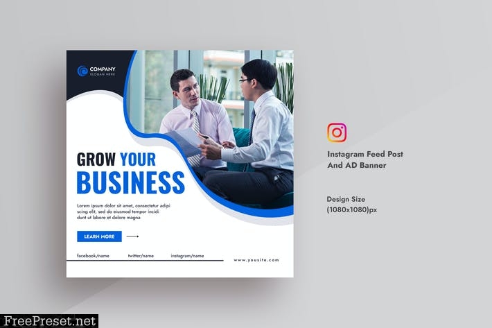 Business & Digital Agency Instagram Feed & Banner VKRBT4W