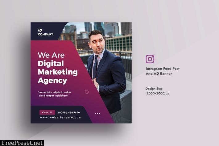 Business & Digital Agency Instagram Feed Post EVETRRC