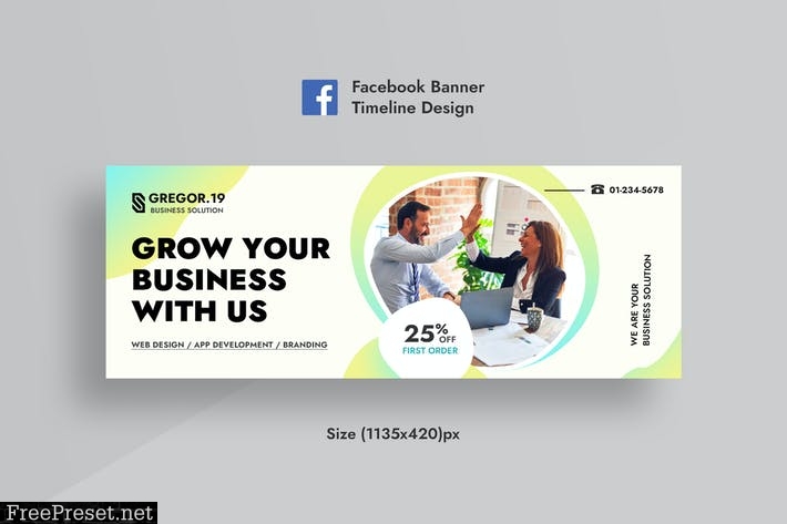 Business Facebook Cover , Timeline & Web AD Banner XJN8V88