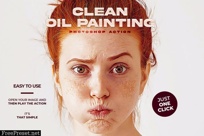 Clean Oil Painting Photoshop Action