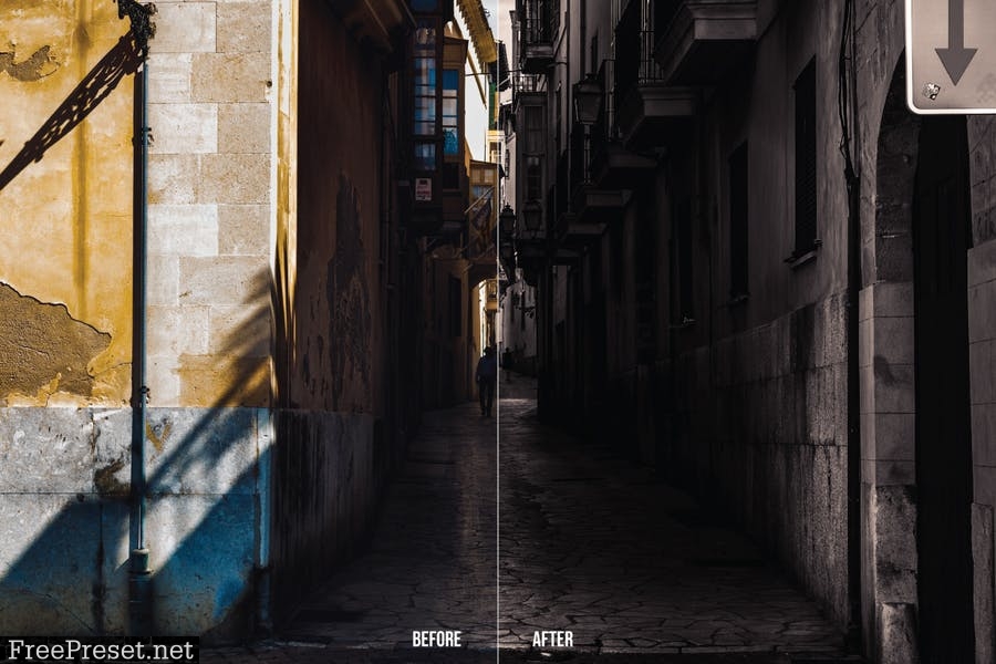 Dark Alley Mobile and Desktop Lightroom Presets