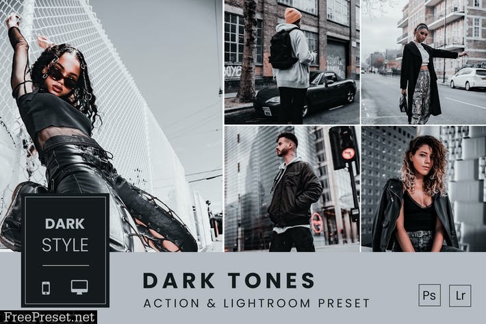 Dark Tones Action & Lightroom Preset