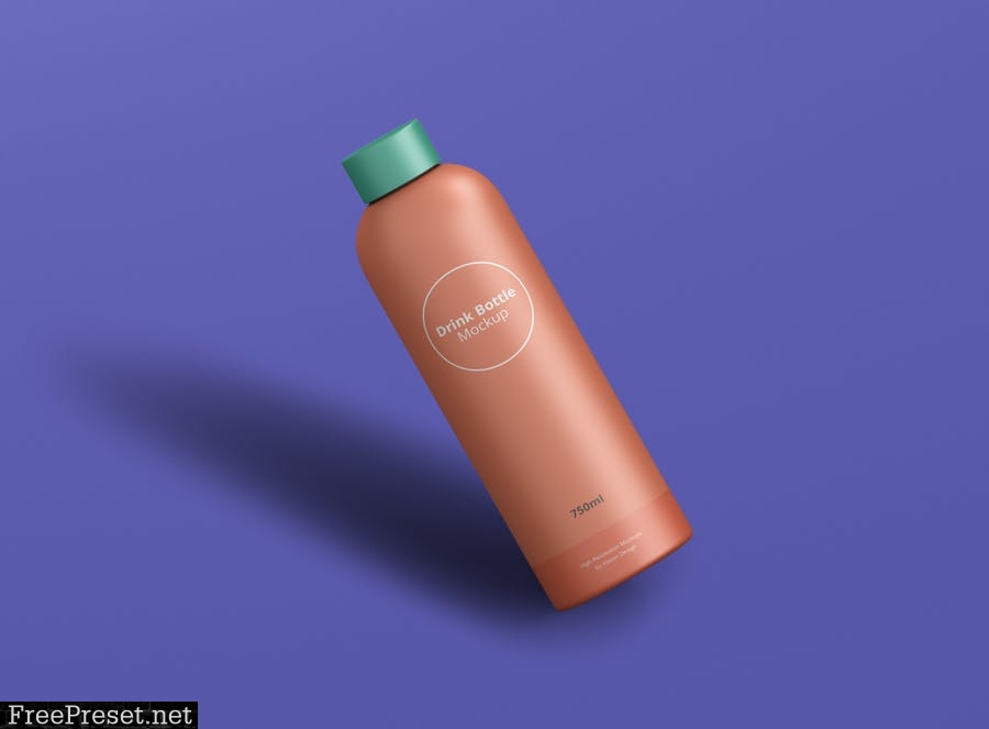 Drink Bottle Mockup 69FPZ75