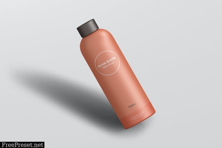 Drink Bottle Mockup 69FPZ75