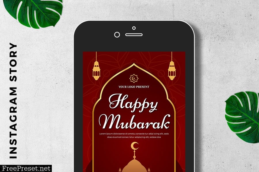 EID Mubarak Digital Greeting Card