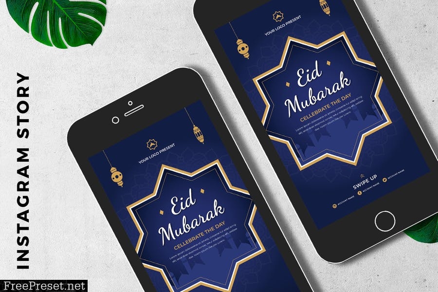 EID Mubarak Digital Greeting Card 4LD2PCF