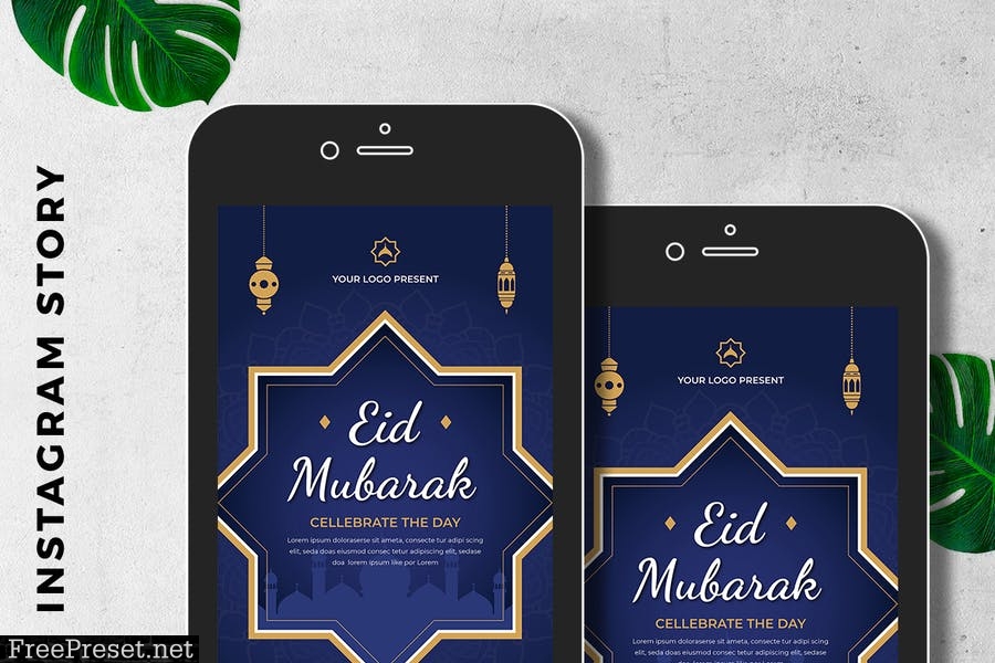 EID Mubarak Digital Greeting Card 4LD2PCF