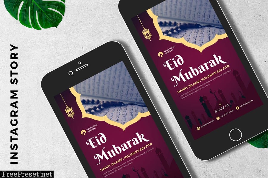 EID Mubarak Digital Greeting Card 4NCY97T