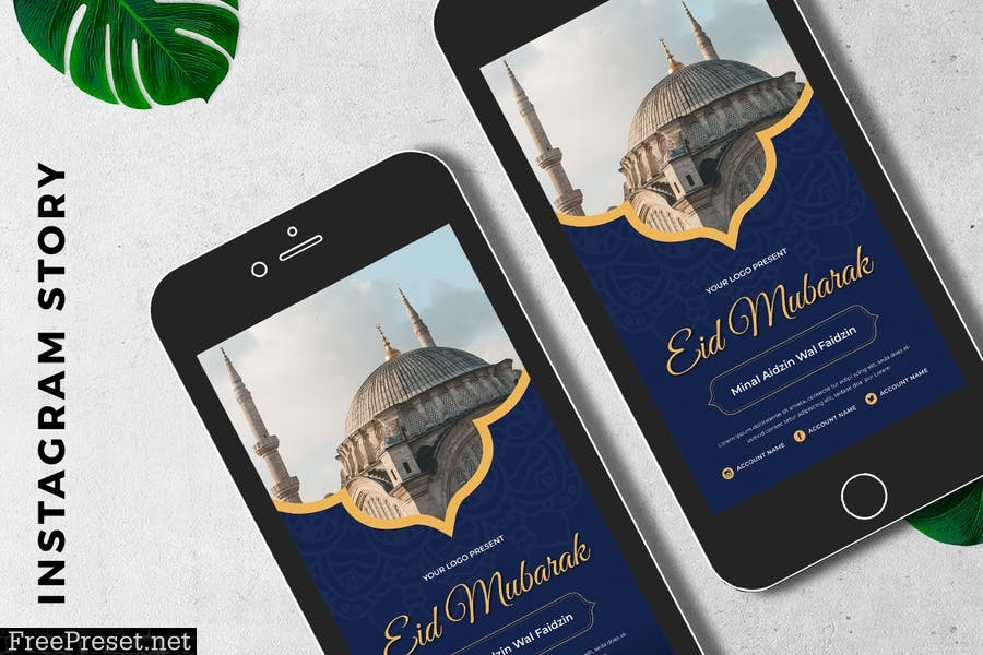 EID Mubarak Digital Greeting Card 9H98ZWT