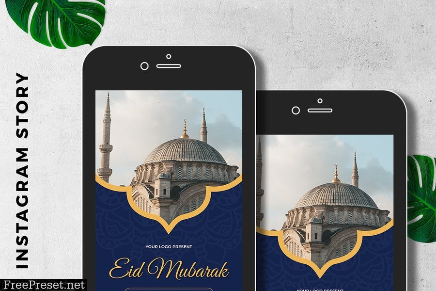 EID Mubarak Digital Greeting Card 9H98ZWT