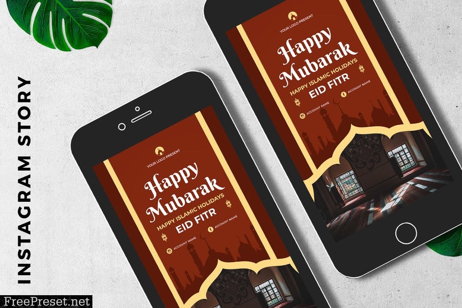 EID Mubarak Digital Greeting Card B3K8AR9