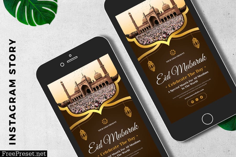 EID Mubarak Digital Greeting Card EEQMQQ5