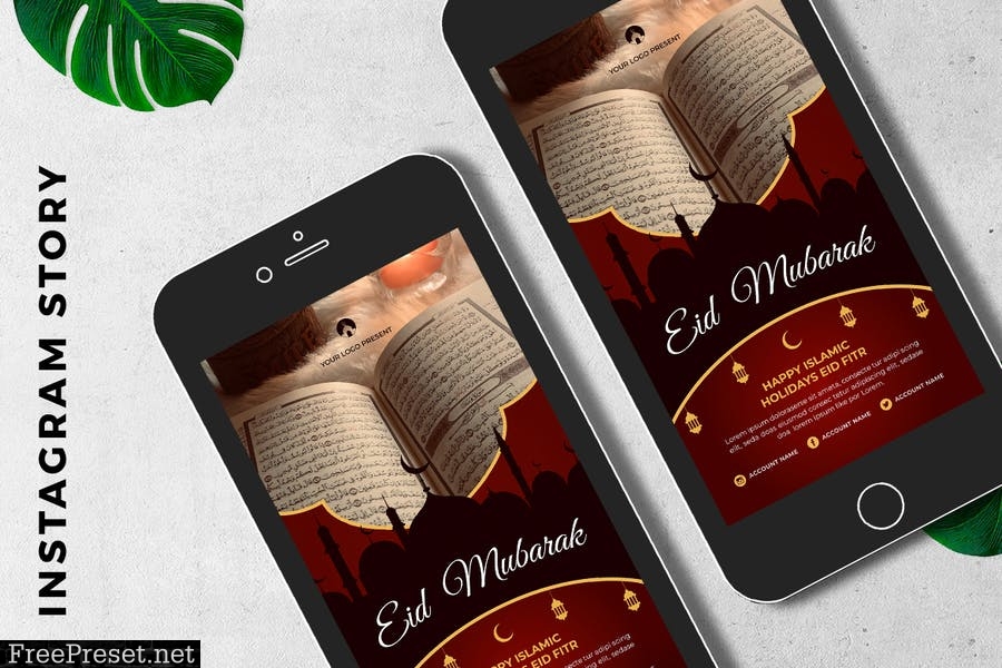 EID Mubarak Digital Greeting Card MAXN6FK