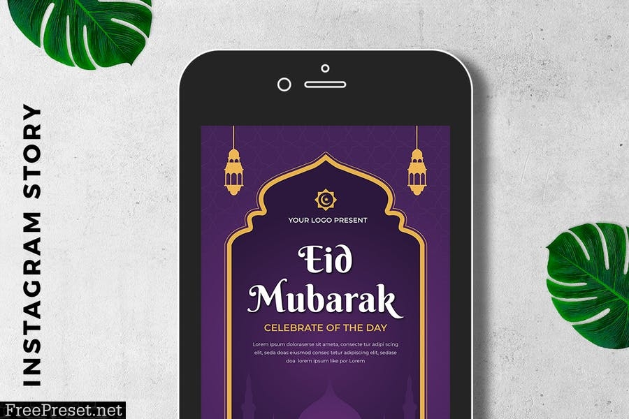 EID Mubarak Digital Greeting Card P58MYJ4