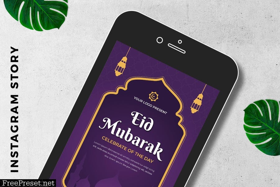 EID Mubarak Digital Greeting Card P58MYJ4