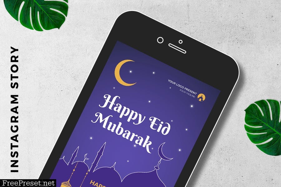 EID Mubarak Digital Greeting Card SRZPRYX