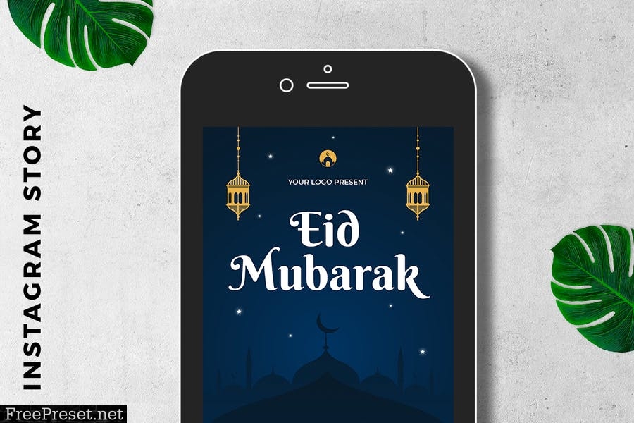 EID Mubarak Digital Greeting Card U39W9EJ