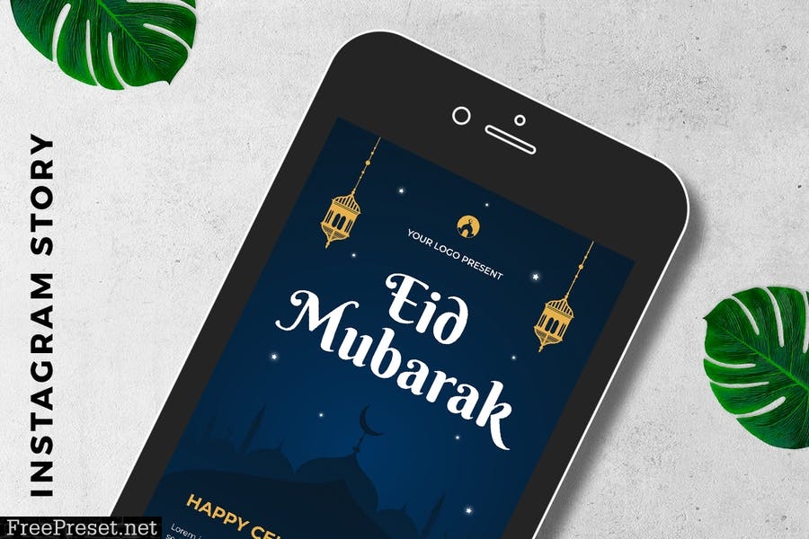 EID Mubarak Digital Greeting Card U39W9EJ