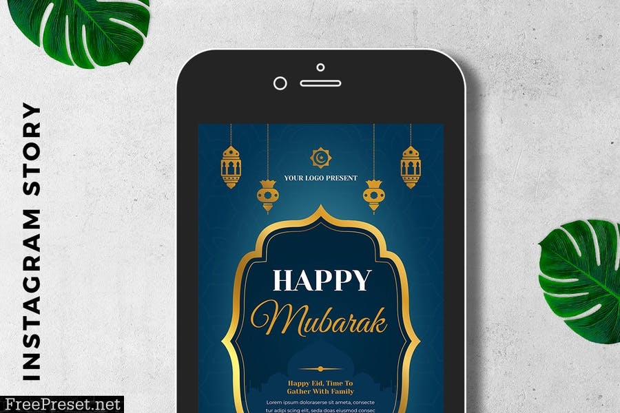 EID Mubarak Digital Greeting Card V9AKQMB