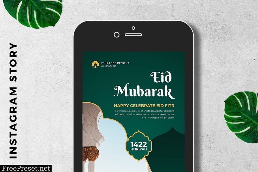 EID Mubarak Digital Greeting Card VYF9GWW