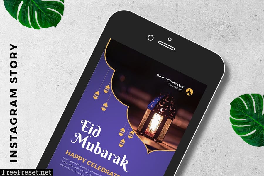 EID Mubarak Digital Greeting Card XK6P3YK