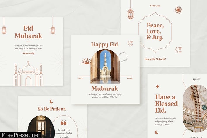 Eid Mubarak Social Media Pack QL9GA56