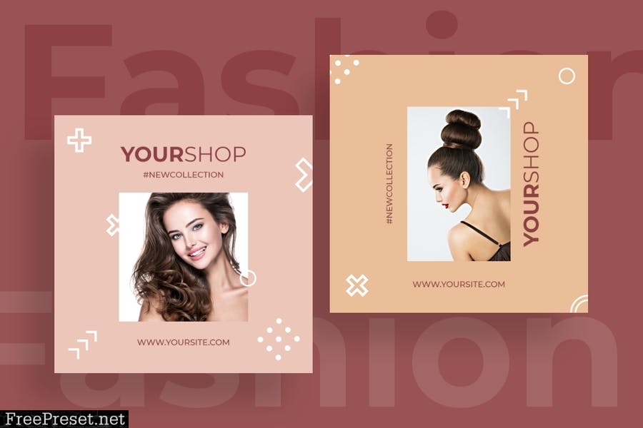 Fashion instagram posts template kit - 05 KUZ3QVE