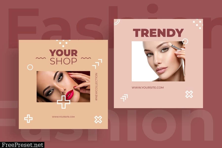 Fashion instagram posts template kit - 05 KUZ3QVE